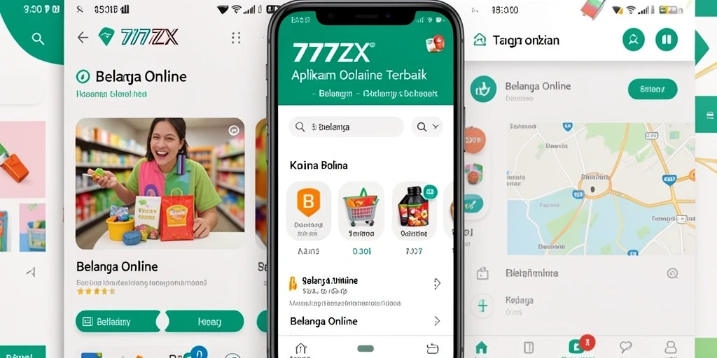 Antarmuka aplikasi 777ZX yang ramah pengguna untuk Belanja Online.