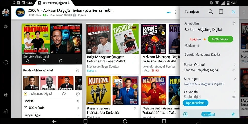 Antarmuka aplikasi D200M yang menarik dan mudah digunakan.