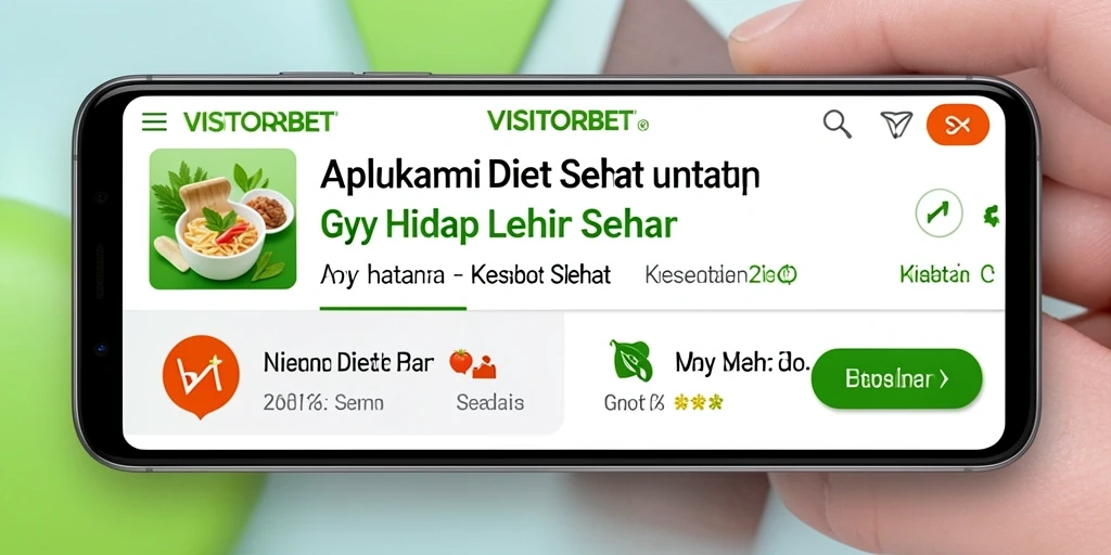 Antarmuka VISITORBET menunjukkan fitur diet sehat yang menarik.